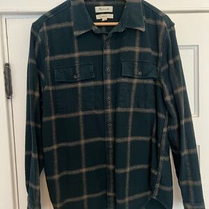 Madewell Green Casual Button Down Shirt